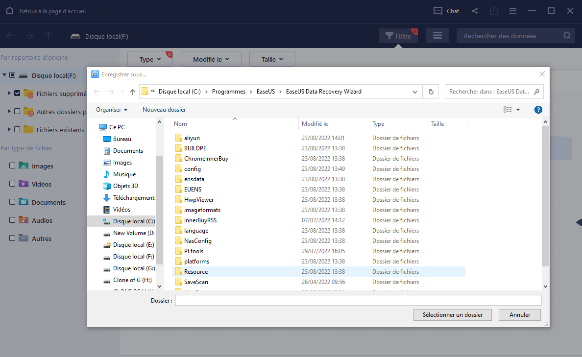 Récupérer les données perdues d'un lecteur cloud