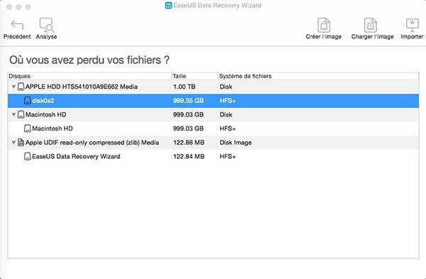 EaseUS Data Recovery Wizard for Mac - Scan Selected Drive