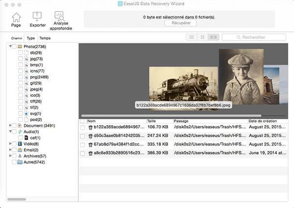 EaseUS Data Recovery Wizard for Mac - Select Files to Recover