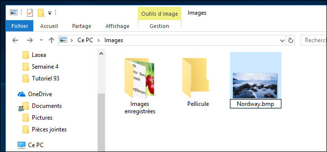Convertir des formats de photo.