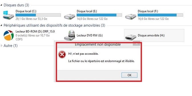 3 étapes pour réparer l'erreur fichier ou répertoire endommagé et ...