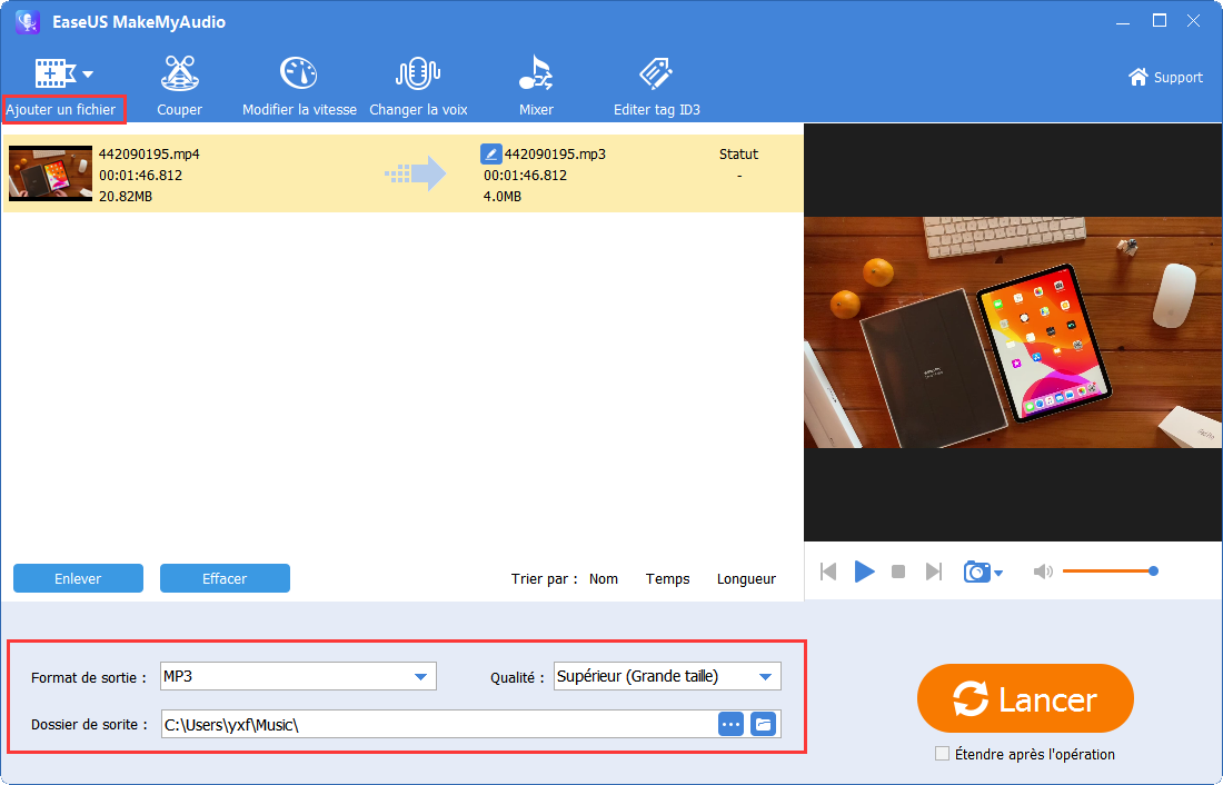 Convertir audio dans un autre format - 2