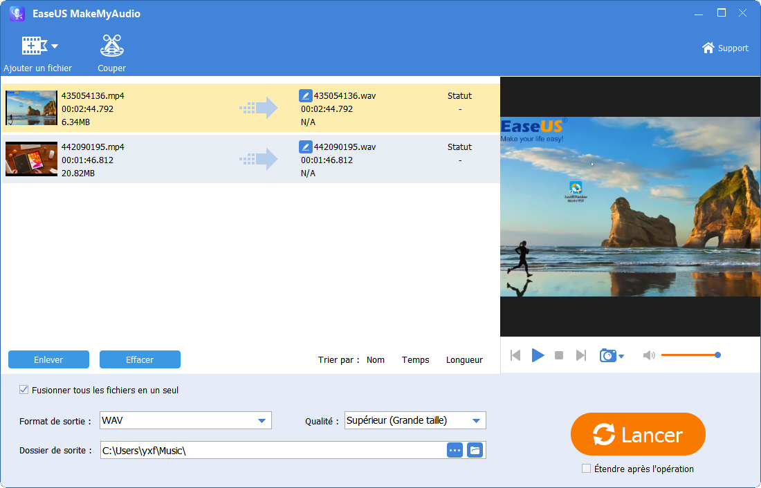 Fusionner audios - 2