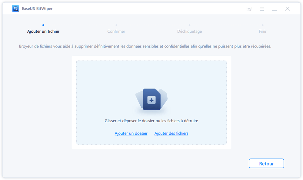 Sélectionnez les fichiers à détruire