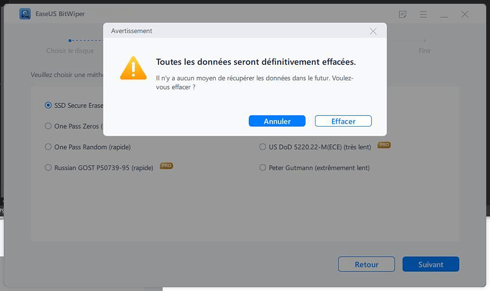 effacer le disque du système d'exploitation 3