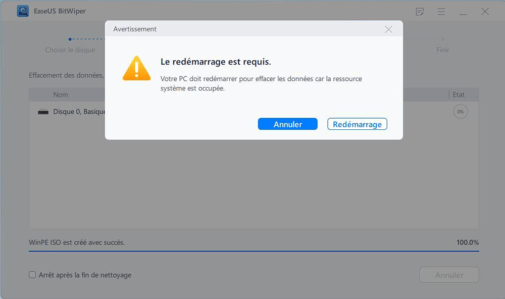 effacer le disque du système d'exploitation 4