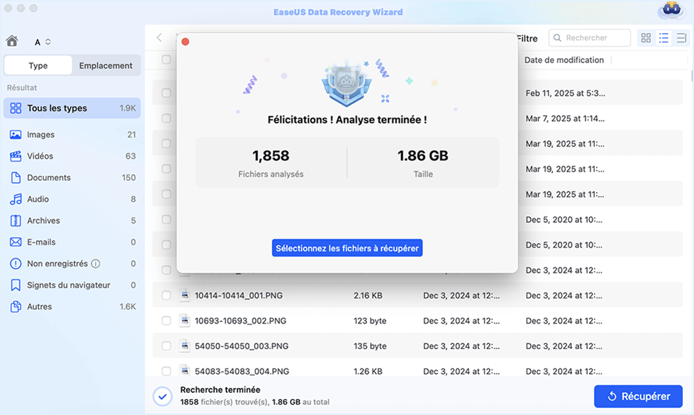 Récupérer les données d'un disque dur externe Mac: retrouver un fichier  perdu sur Mac - EaseUS