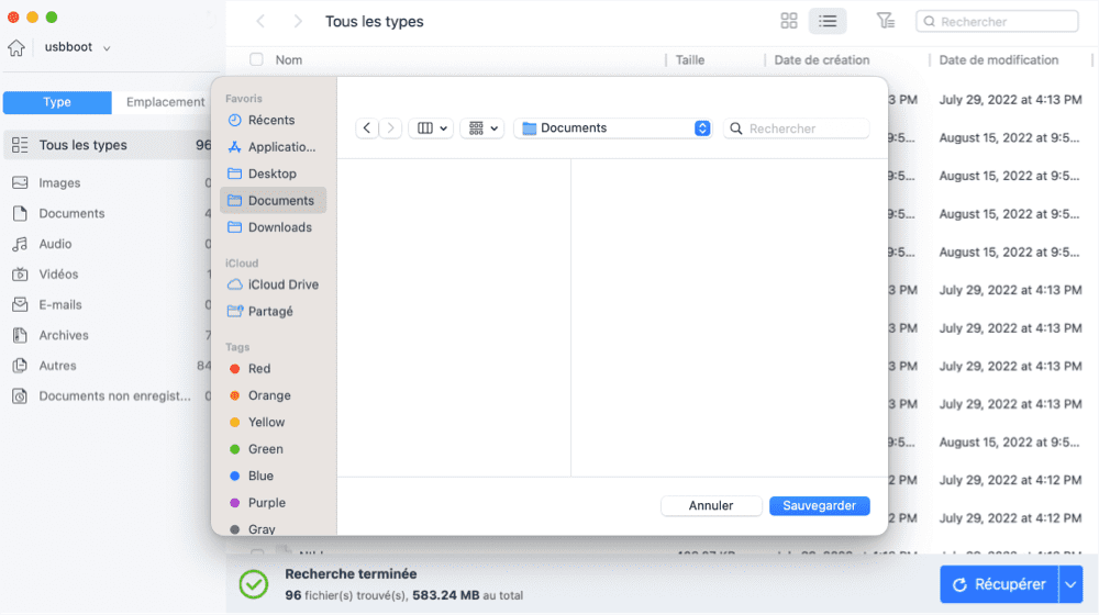 analyser la carte sd pour y retrouver les données perdues