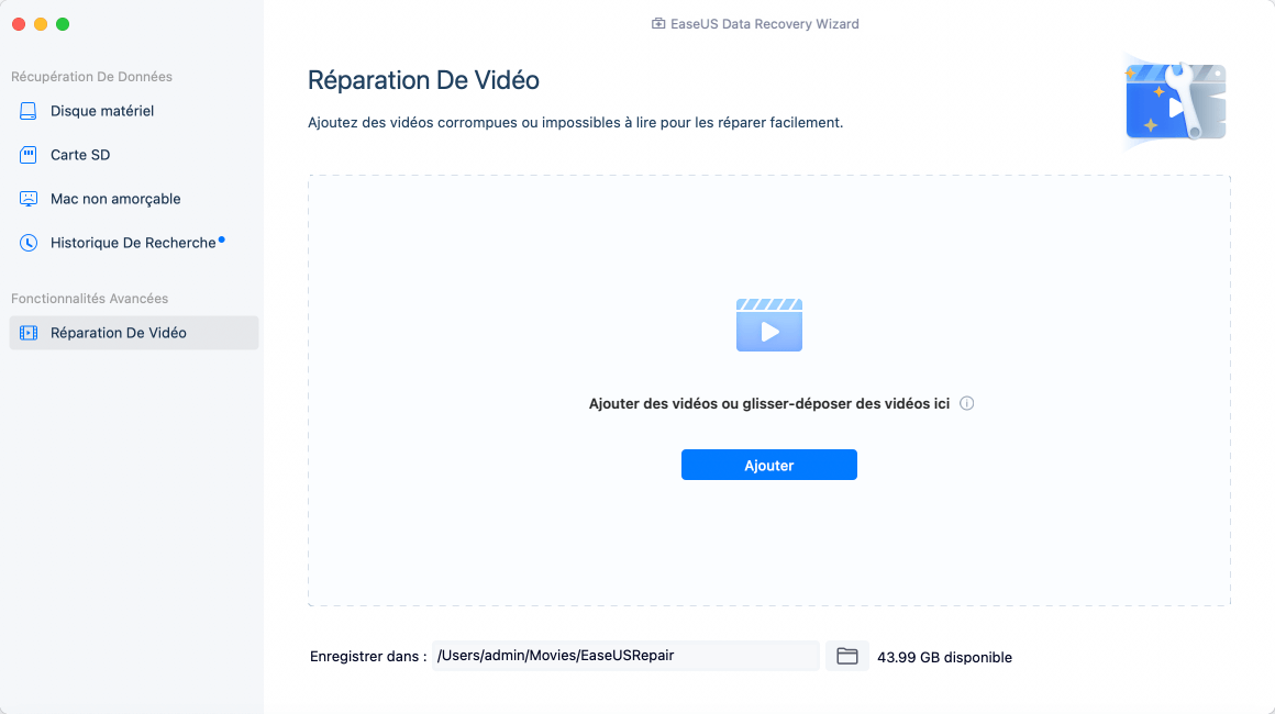 réparer des vidéos sur Mac - 1