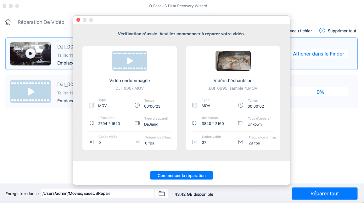réparer des vidéos sur Mac - 5