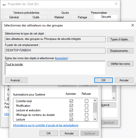 Vous n'avez pas actuellement l'autorisation d'accéder à ce dossier.
