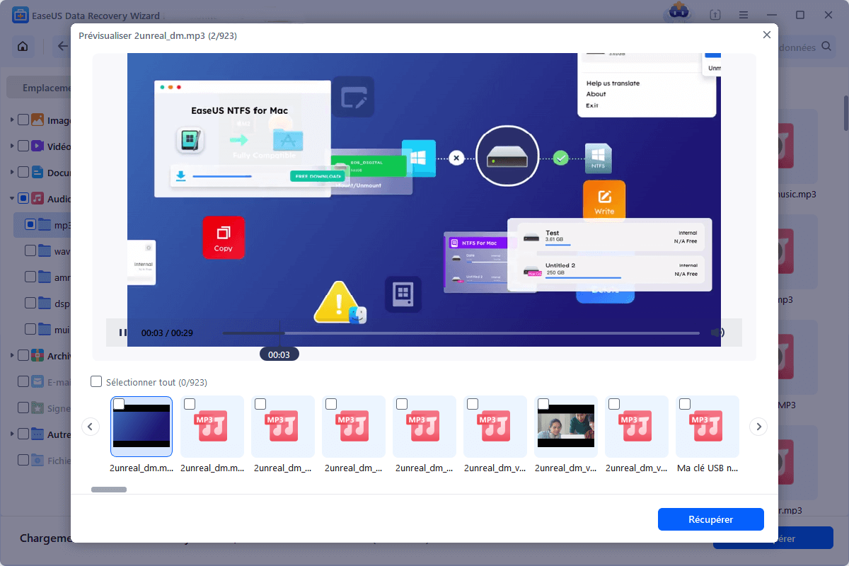 Sauvegarder et restaurer des enregistrements vocaux.