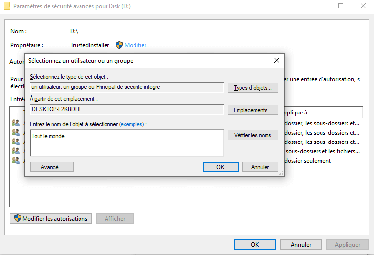 Changer de propriétaire