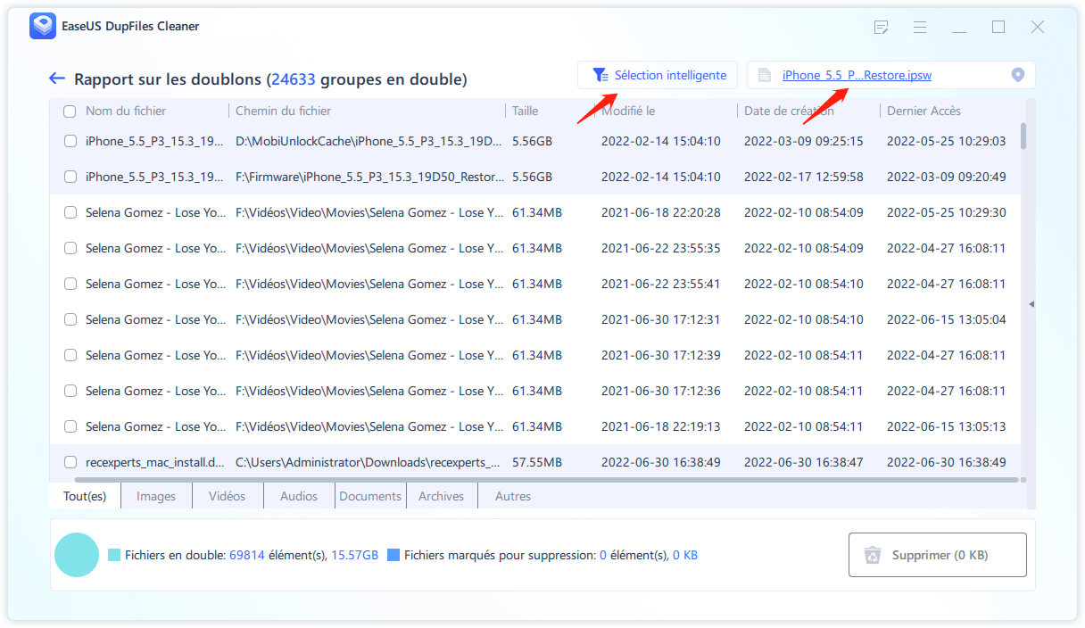 Trouver et supprimer des fichiers en double sur votre ordinateur - EaseUS