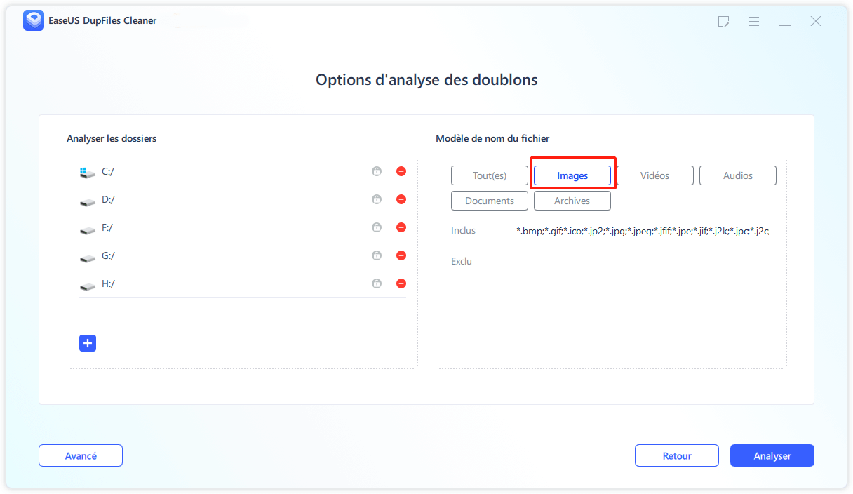 supprimer les photos en double étape1