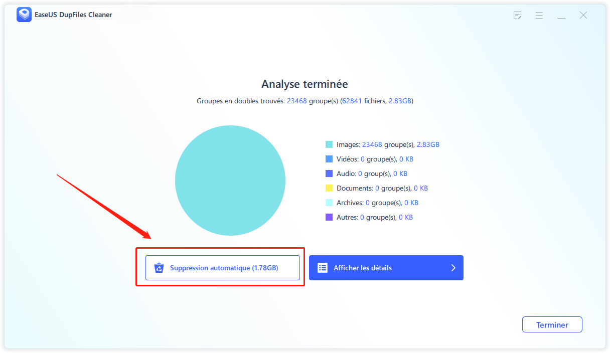 supprimer les photos en double étape3