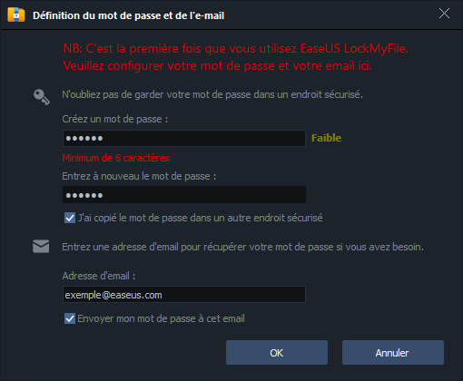 enter password