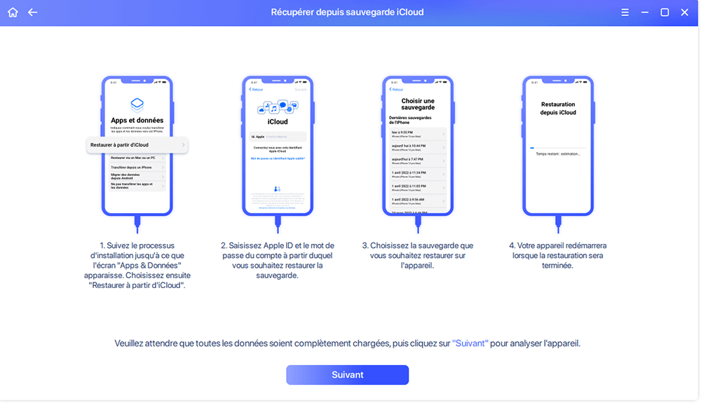 Récupérer les données d'iCloud4
