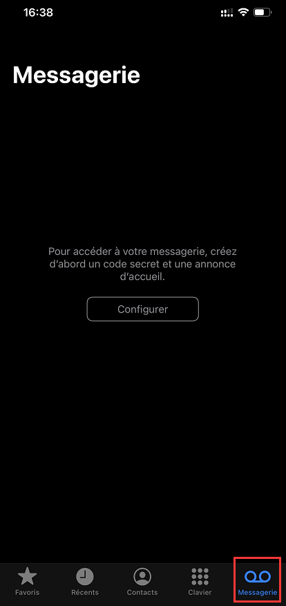 Supprimer les messagerie