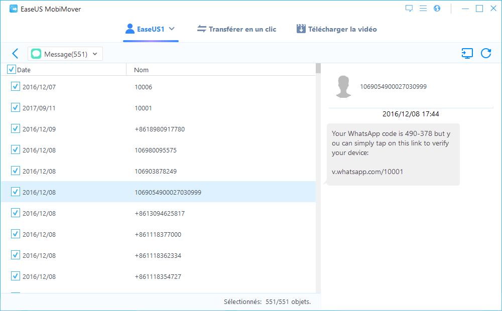 Comment sauvegarder les messages texte de l'iPhone sur l'ordinateur - Étape 3