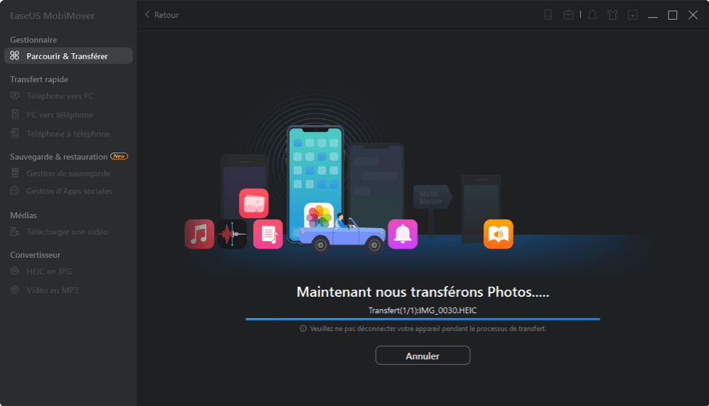 Comment transférer les données de l'iPhone vers l'ordinateur - Étape 3