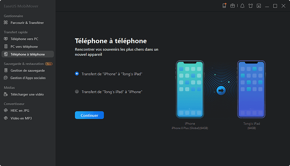 Select the functionality