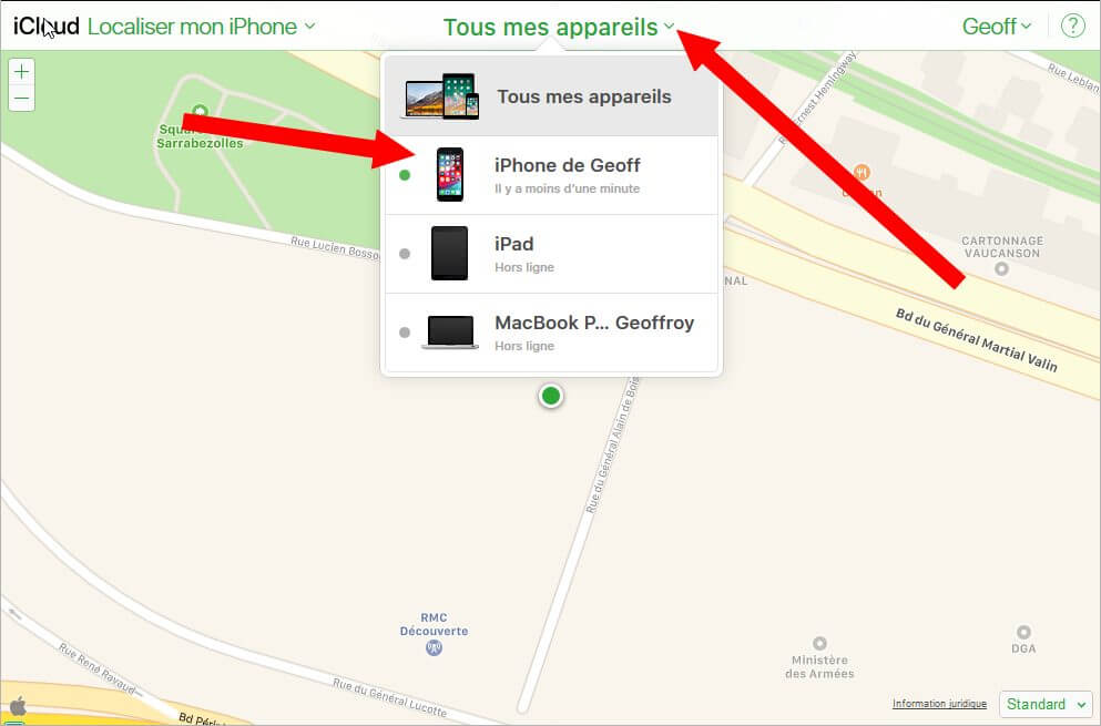 Débloquer un iPod via le site iCloud