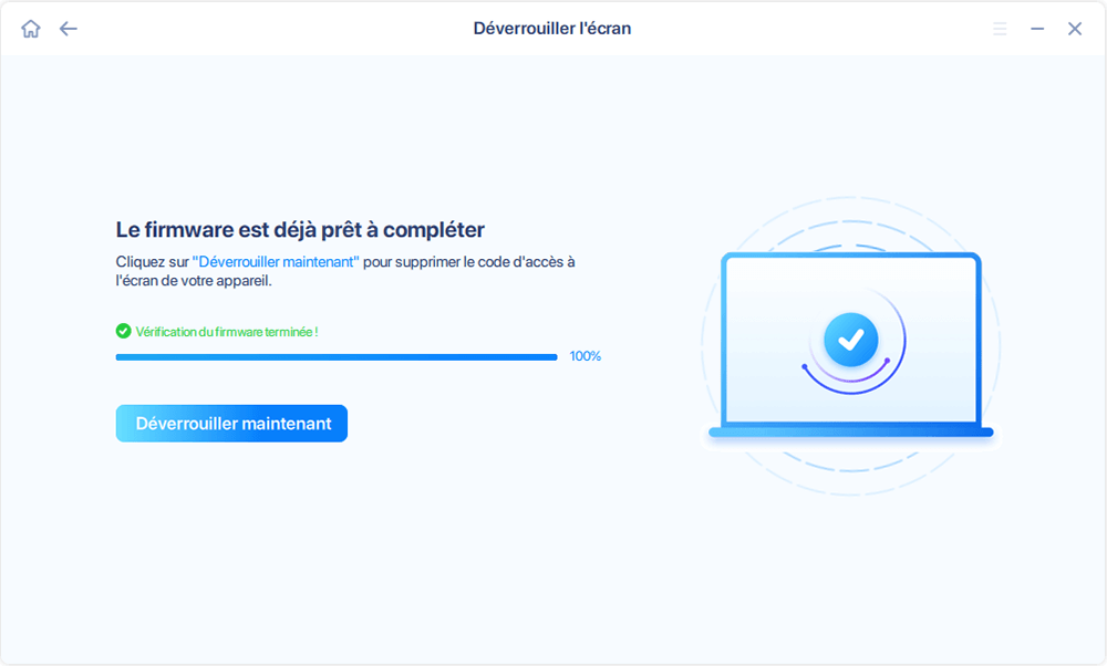 Vérifier le micrologiciel