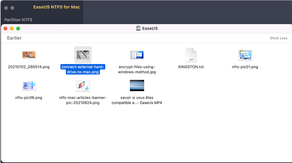 Lire, écrire, ouvrir et modifier des fichiers sur des disques NTFS