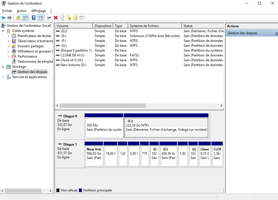 Top 8 des outils gratuits de gestion de disque Windows 10 - Gestion des disques