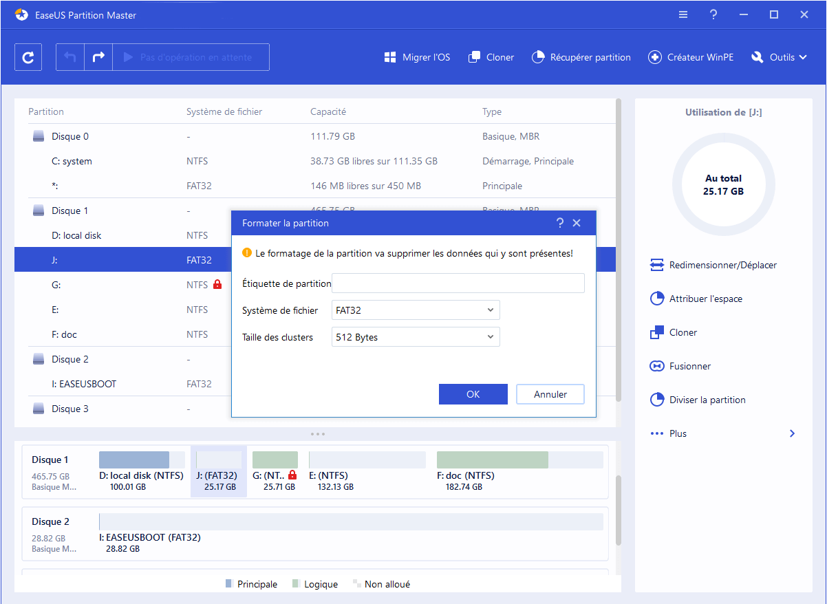 Logiciel gratuit de gestion de partition du disque dur pour
