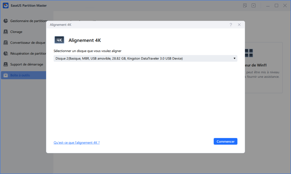 Exécuter 1 opération