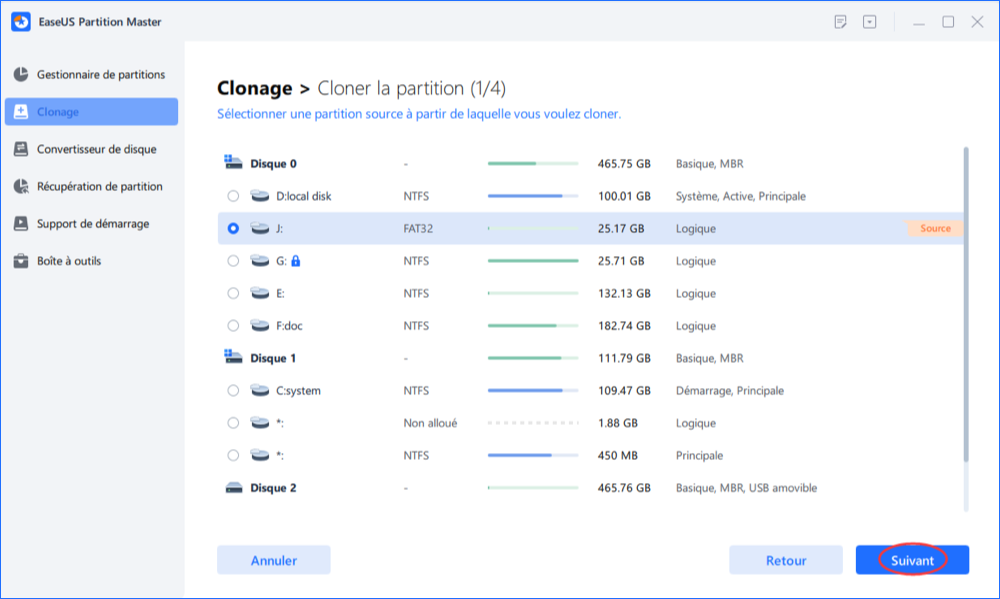 cloner partition