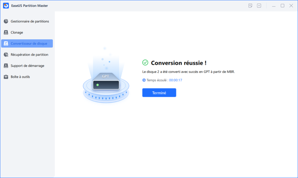 convertir le MBR en GPT - 4