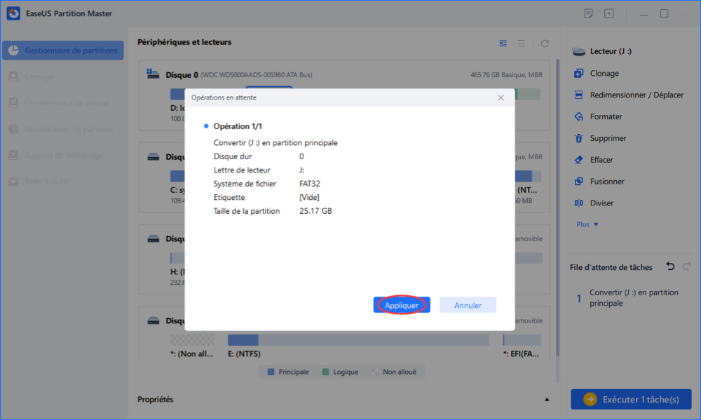 Convertir logique en primaire