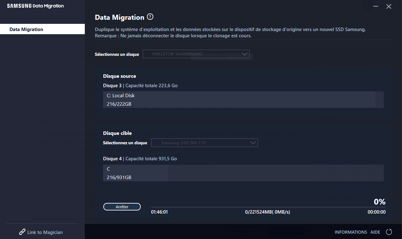 migration des données samsung