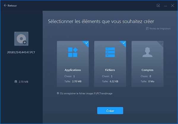 Transférer des données avec Windows 10 Easy Transfer par transfert d'image - 3
