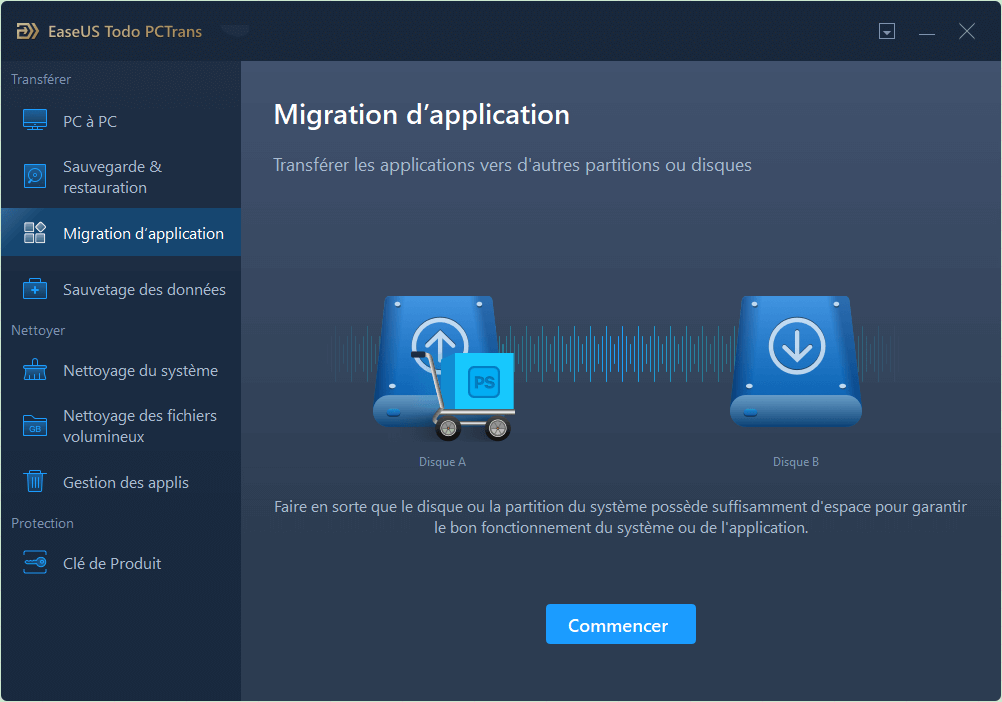 Comment copier ou déplacer ses fichiers et applications vers la