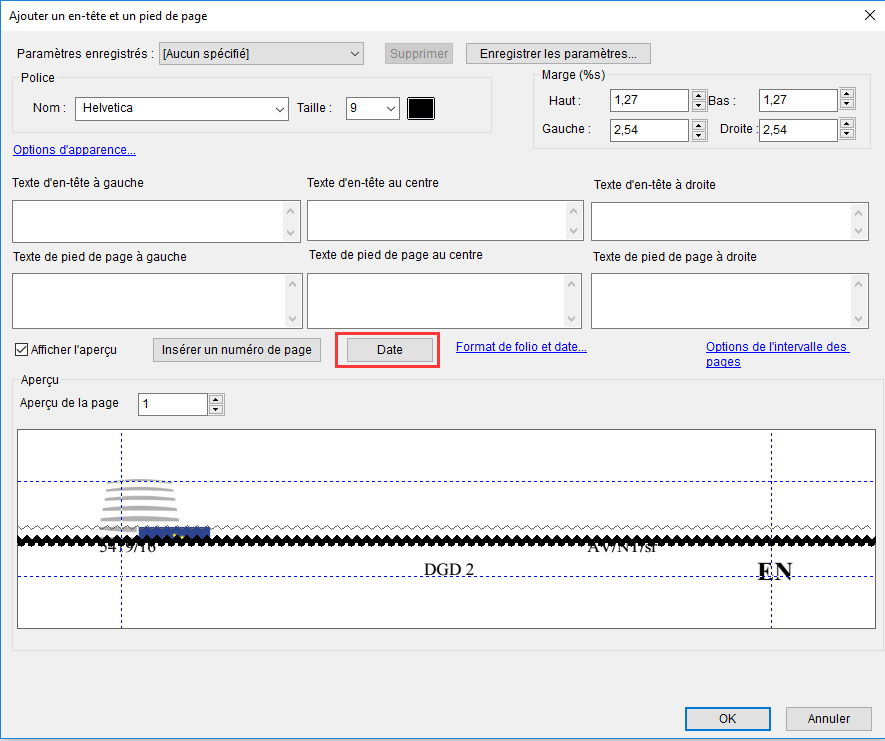 Ajouter une date à un pdf