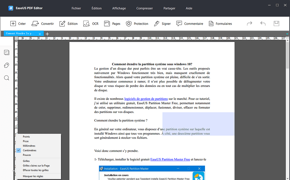 la mesure