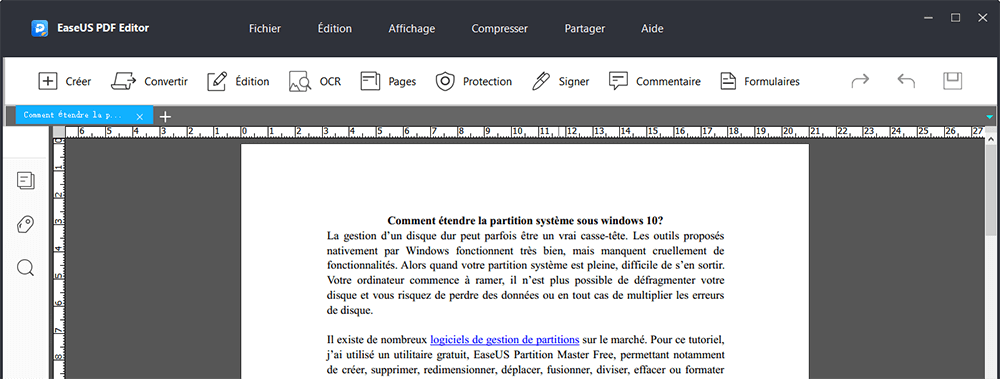 ligne de mesure