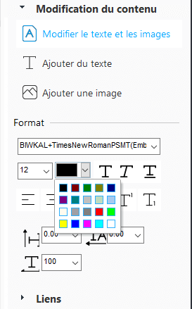 Appliquez une nouvelle couleur à votre texte PDF