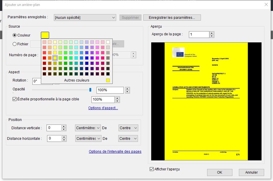 Comment assombrir un PDF
