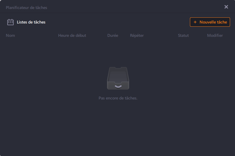 Ajouter une nouvelle tâche