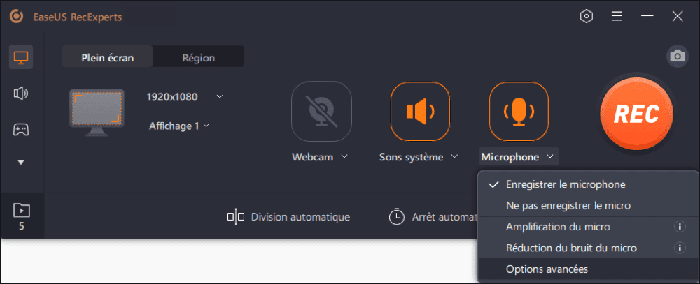 choisir les sources audio