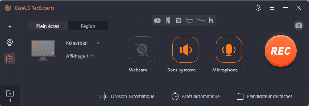 Démarrer l'enregistrement vidéo