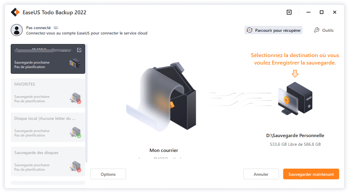 sauvegarder emails Outlook étape 6