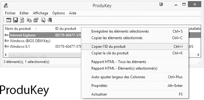 Exécutez ProduKey pour retrouver les clés de produit de Microsoft Office.