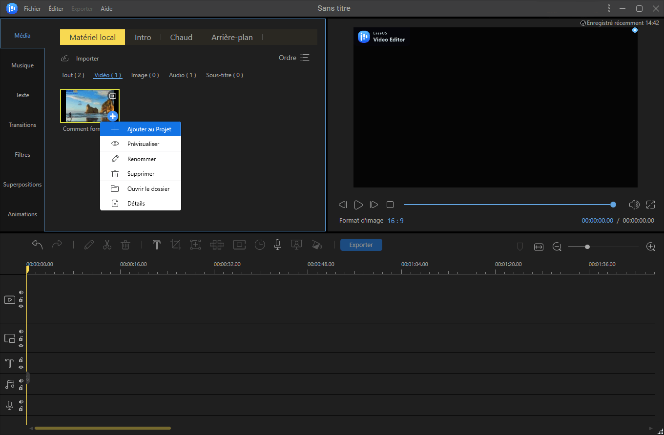 Ajouter un projet