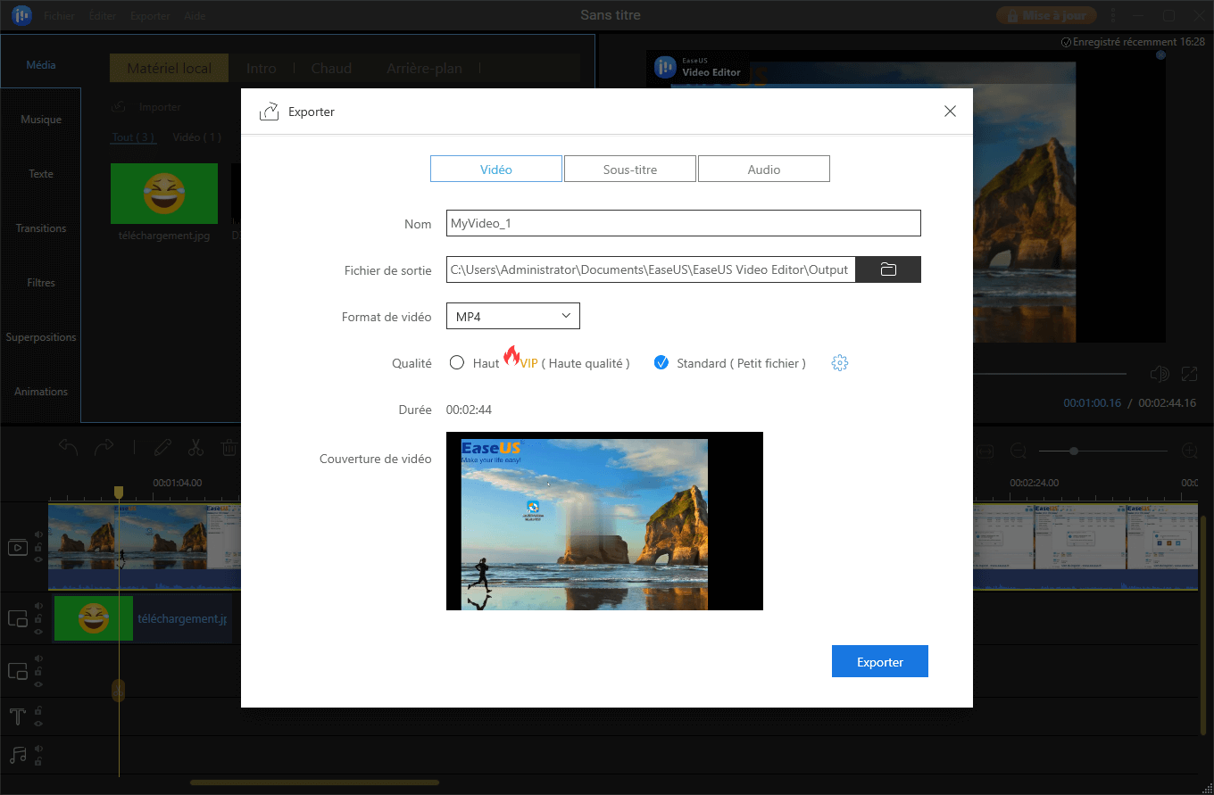 Exporter le fichier